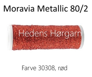 Moravia Metallic 80/2 farve 30308 rød